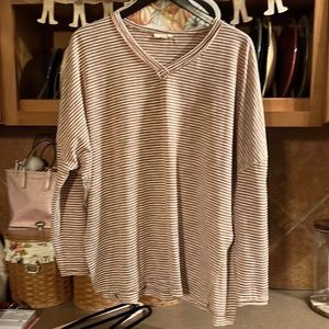 Womens Easel Oversized Split Side Top